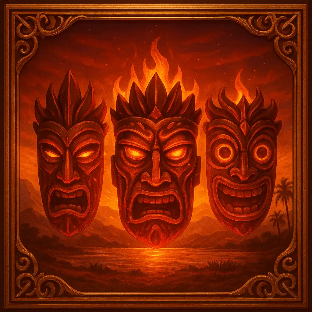 9 Masks Of Fire slot machine artwork at Rivoo Casino