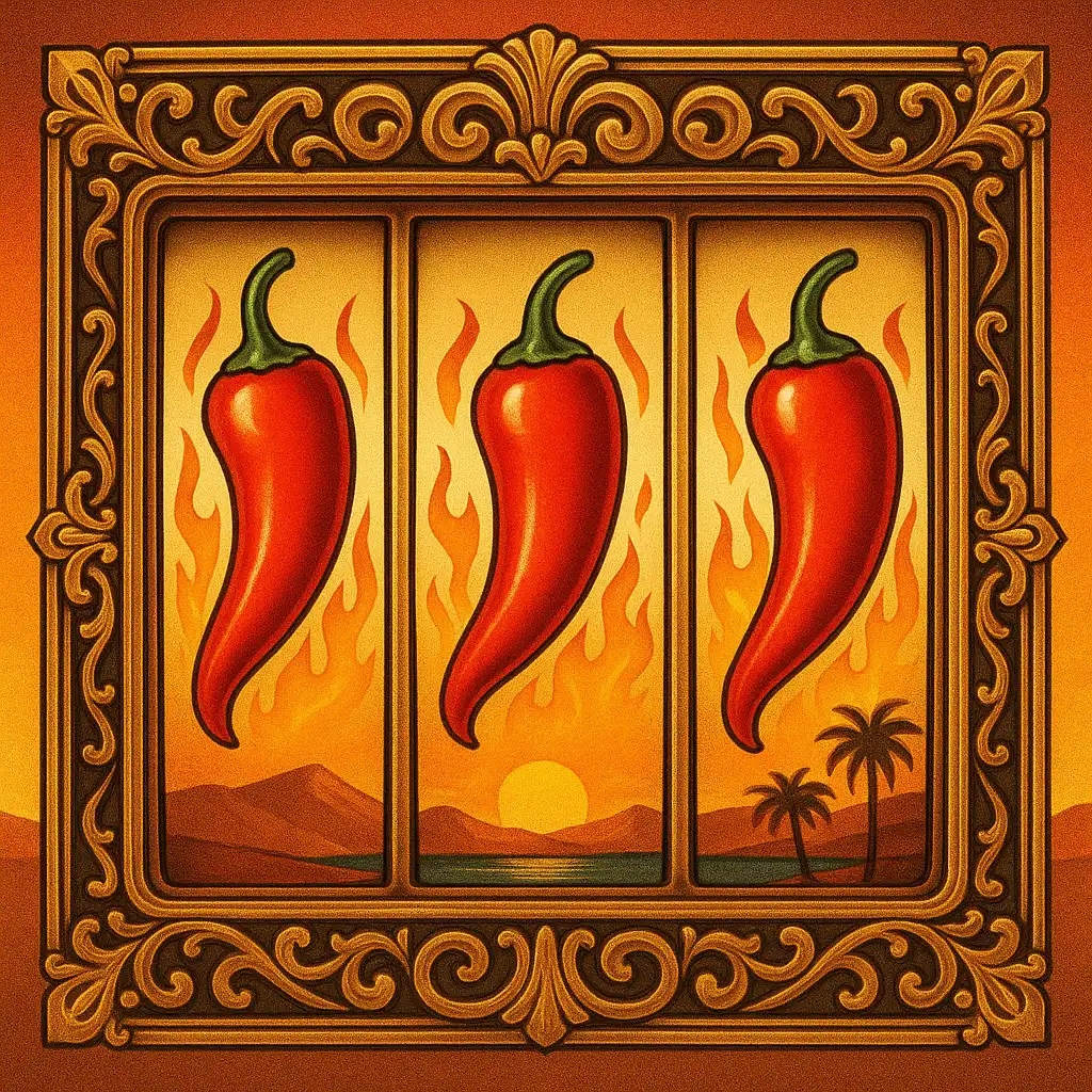 Chilli Heat Spicy Spins slot machine artwork at Rivoo Casino